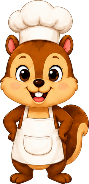 Shoomi the squirrel baker